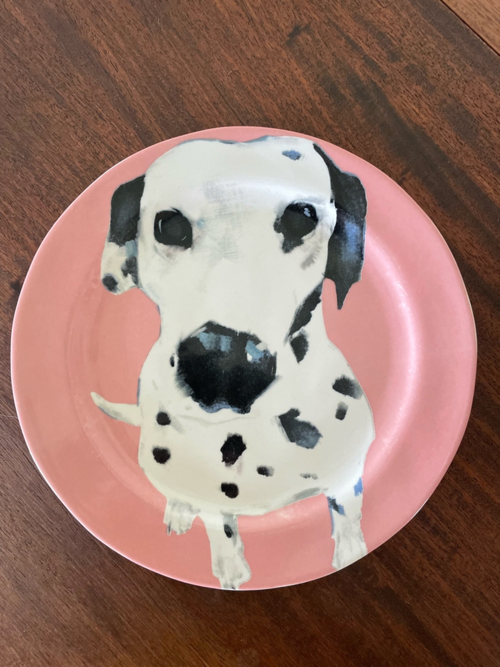 Set of 4 Anthropologie Sally Muir Dog a Day Dalmatian Plates